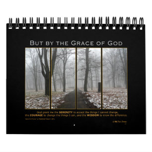 Calendário 2021 Serenity Prayer God Grant Cote Recovery