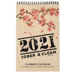 Calendário 2021 Sober & Clean: Planejador de Presentes de Cot