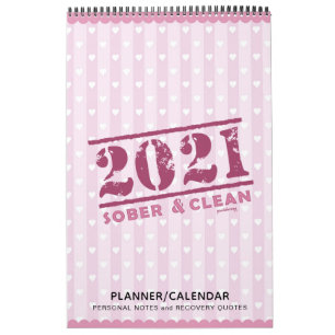 Calendário 2021 Sober & Clean: Planejador de Presentes de Cot