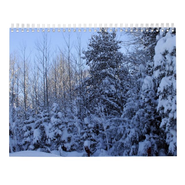 Calendário 2022 Calendar Nature in Winter  (Verso)