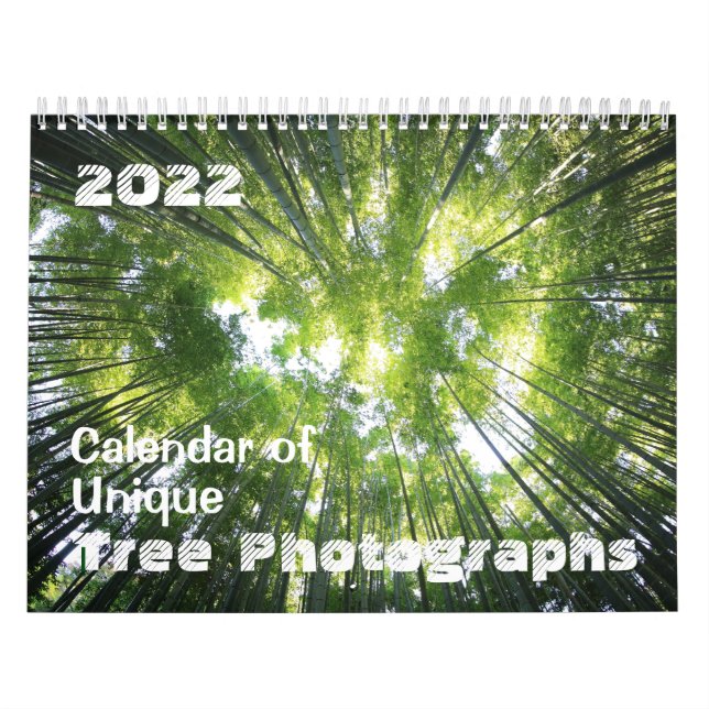 Calendário 2022 de Fotografias de Árvore Exclusiva (Capa)