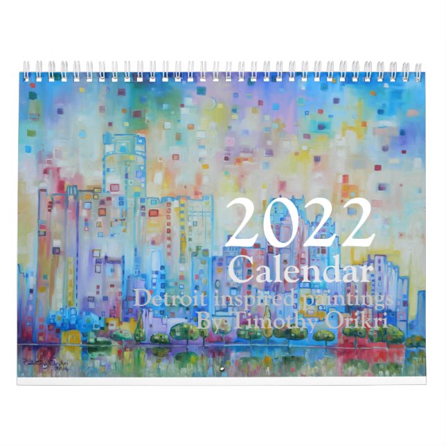 Calendário 2022 Detroit inspired Calendar (Capa)