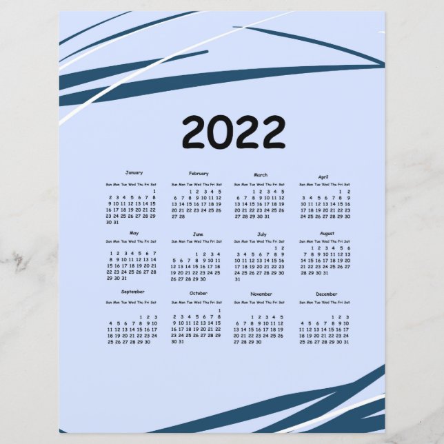 Calendário 2022. Planeamento de negócios, design m (Frente)