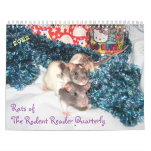Calendário 2022 Ratos do Rodent Reader Calendar E