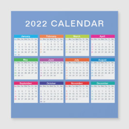 Calendário 2022 Simples e Colorido |