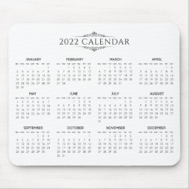 Calendário 2022 Simples, Mas Elegante | Mousepad