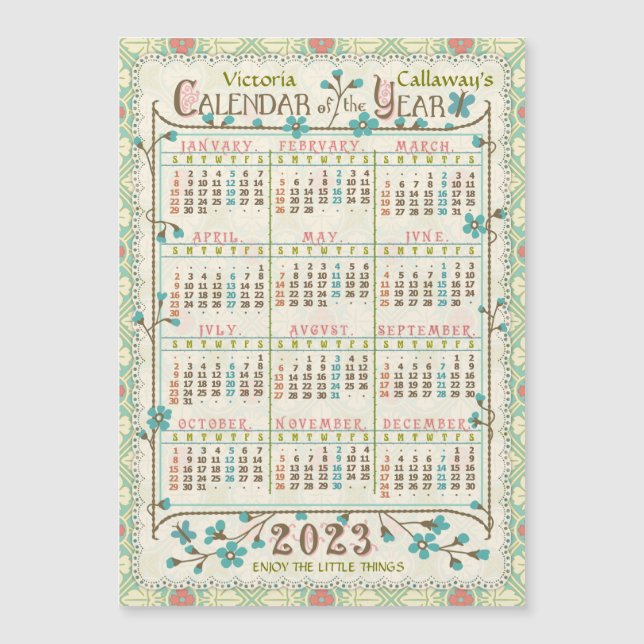 Calendário 2023 (Consulte Descrição da Versão Mais (Frente)