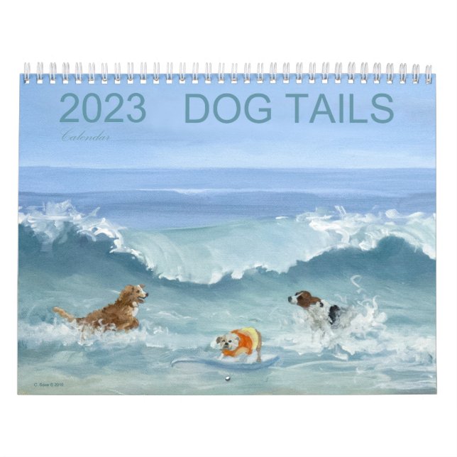 Calendário 2023 Dog Tails Calendar (Capa)