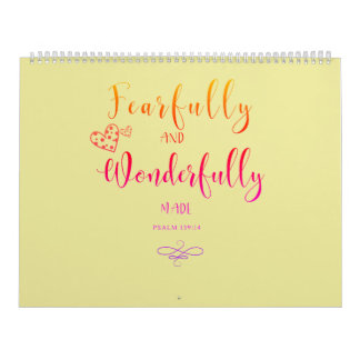 Calendário 2023 Feita Com Medo E Maravilha