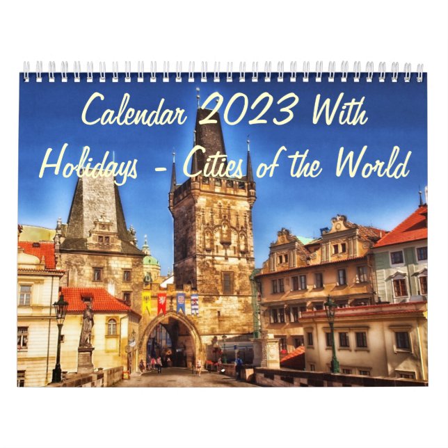 Calendário 2023: Férias - Cidades do Mundo (Capa)