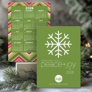 Calendário 2023, Logotipo Moderno Cartão de Natal 