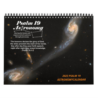Calendário 2023 MEDIUM Psalm 19 Astronomy Society Calendar 