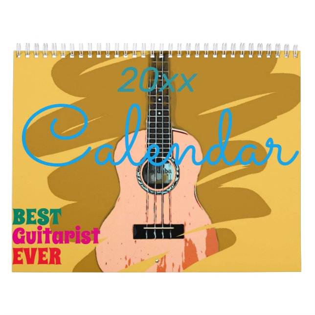 Calendário 2023 Para Melhor Guitarista De Todos Os (Capa)