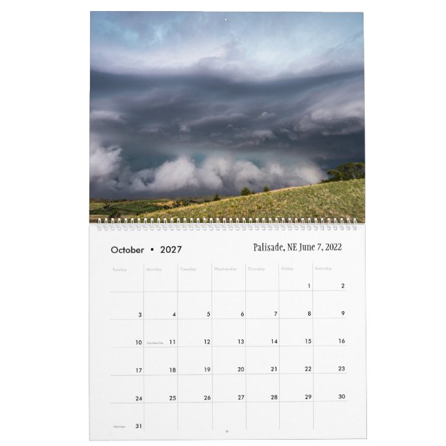 Calendário 2023 Weather Calendar by Marcus Hustedde (Out 2027)