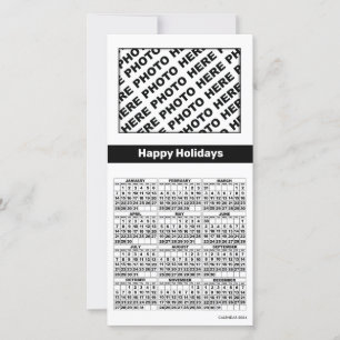 Calendário 2024 Adicionar 4 Cartão de Fotografias 