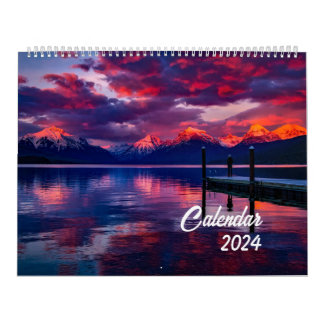 Calendário 2024 Belo viagem de Fotografia Paisagem