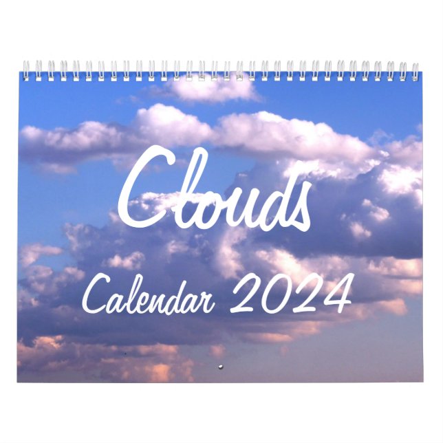 Calendário 2024 com Nuvens (Capa)