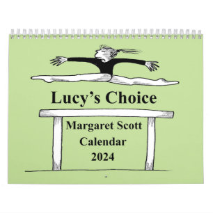 Calendário 2024 com trabalho de arte de Margaret S