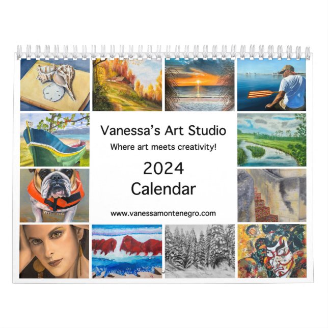 Calendário 2024 - Estúdio de Arte de Vanessa (Capa)