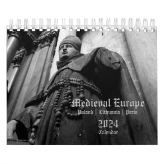 Calendário 2024 Europa medieval Religiosa PEQUENO