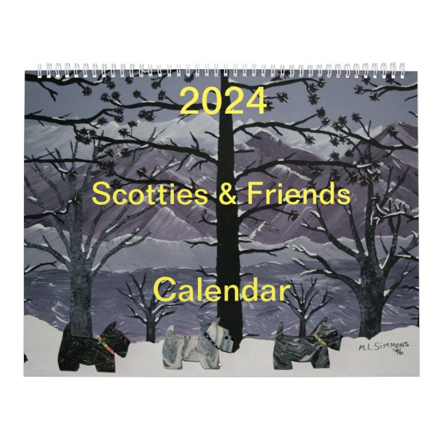 Calendário 2024 Scotties and Friends (Capa)