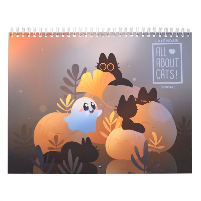 Calendário 2024 Tudo sobre gatos! (Capa)
