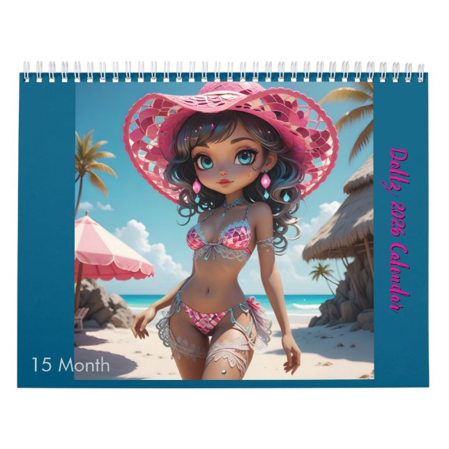 Calendário 2025/26 Dollz 15 meses (Capa)
