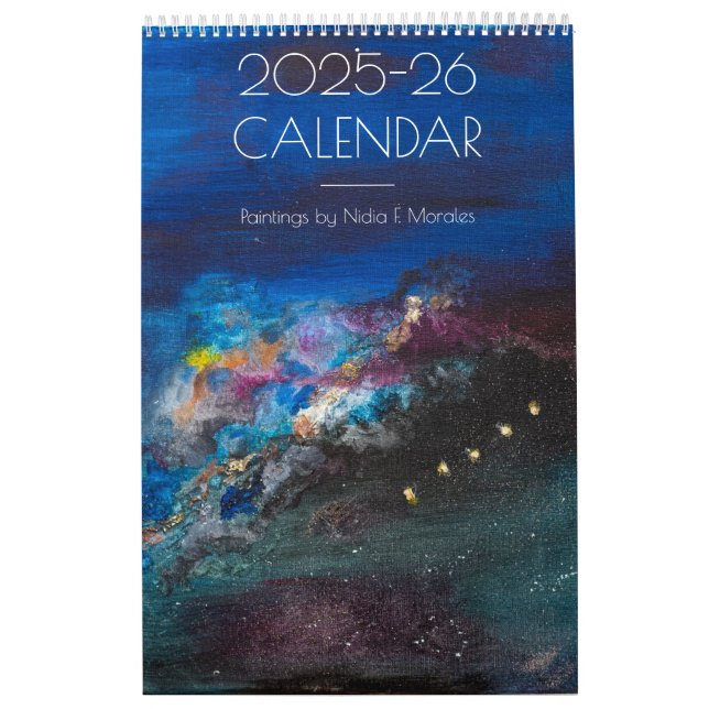 Calendário 2025-26 - Pinturas cósmicas (Capa)