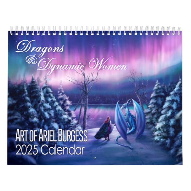 Calendário 2025 Art of Ariel Burgess Calendar (Capa)