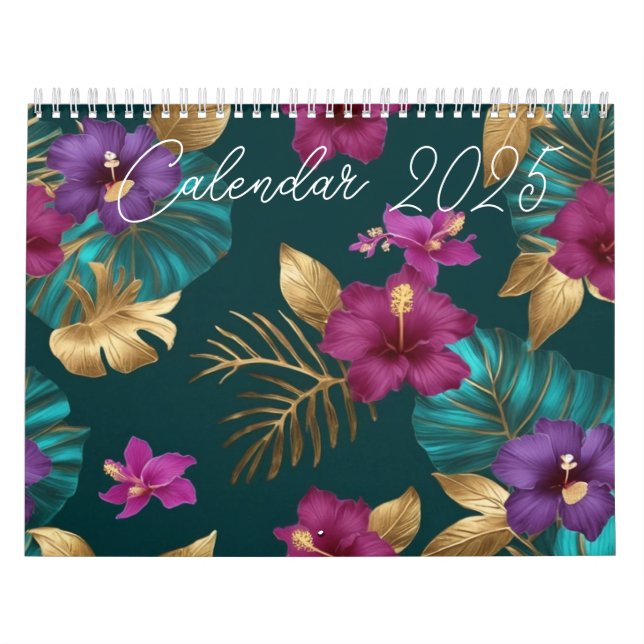 Calendário 2025 Calendar tropical (Capa)