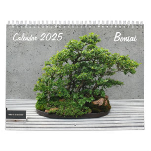 Calendário 2025 com Bonsai