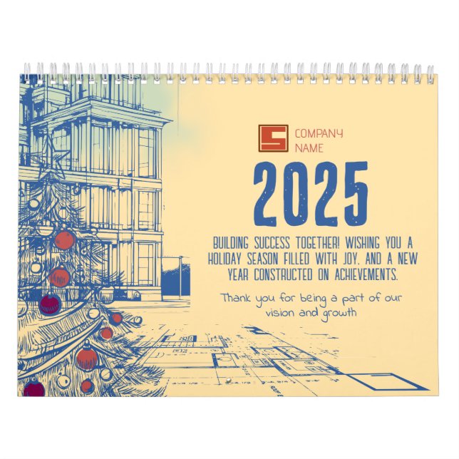 Calendário 2025 Construtores & Arquitetos Personalizados (Capa)