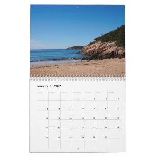 Calendário 2025 da Família Acadia National Park