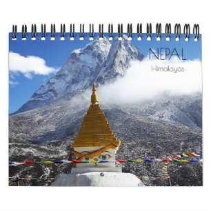 Calendário 2025 do Nepal / Himalaia