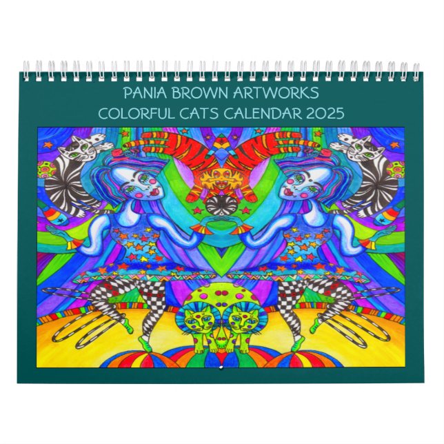 CALENDÁRIO 2025 DOS GATOS COORDENADOS DE TRABALHOS (Capa)