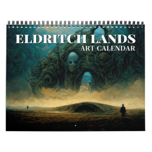 Calendário 2025 Eldritch Lands 3 Dark Fantasy Art Calendar