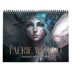 Calendário 2025 Faerie World 2 Fantasy Art Calendar