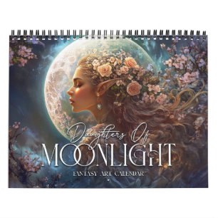 Calendário 2025 Filhas Da Fantasia Moonlight Art