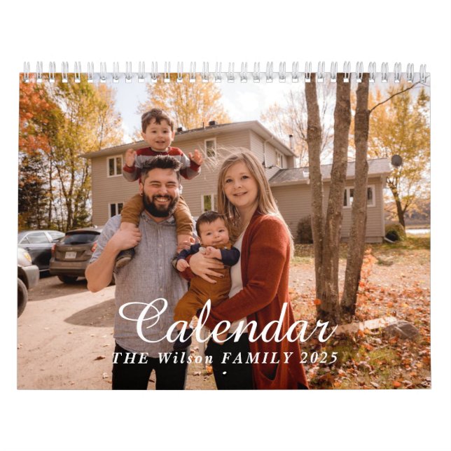 Calendário 2025 Modern Crie Sua Própria Foto Personalizada Da (Capa)