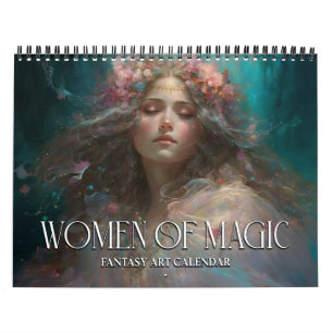 Calendário 2025 Mulheres De Magic 3 Fantasy Art Calendar