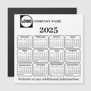Calendário 2025 Nome da Empresa Personalizada e Ím