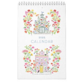 Calendário 2025 / Pequena página de 11" h x 7" c/