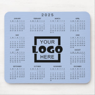Calendário 2025 Simples E Elegante Mousepad