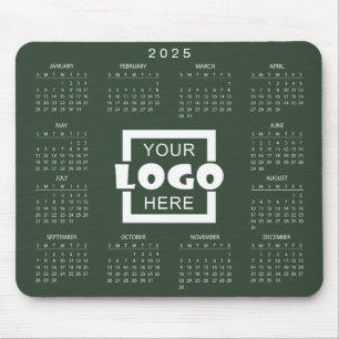 Calendário 2025 Simples E Elegante Mousepad