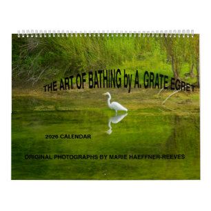 CALENDÁRIO 2026: A ARTE DO BANHO por A.GRATE EGRET