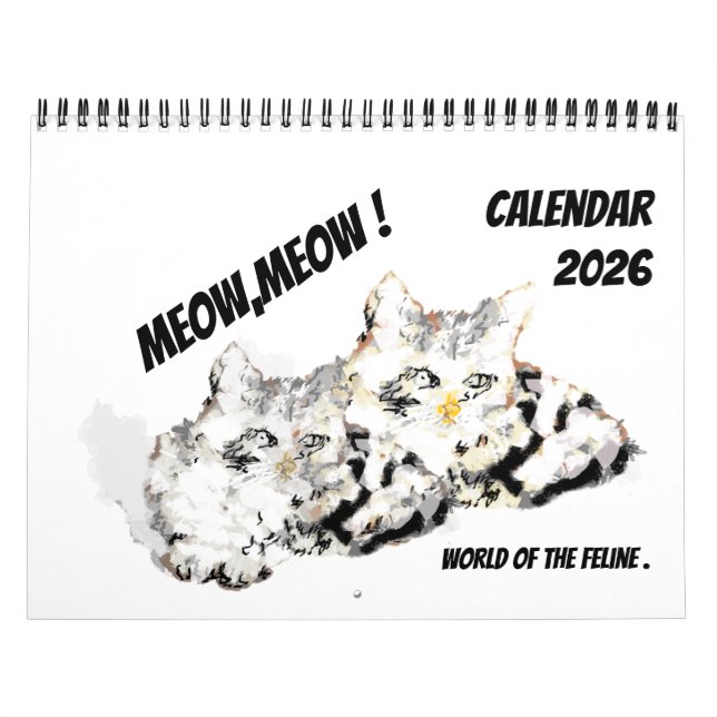 Calendário 2026 : Amor do Felino  (Capa)
