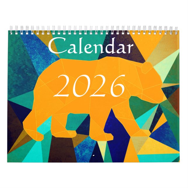 Calendário 2026 - Animais (Capa)
