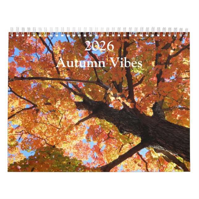 Calendário 2026 Autumn Vibes All Year Long (Capa)