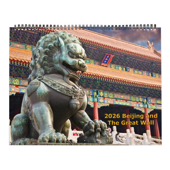 Calendário 2026 Beijing and the Great Wall Calendar (Capa)