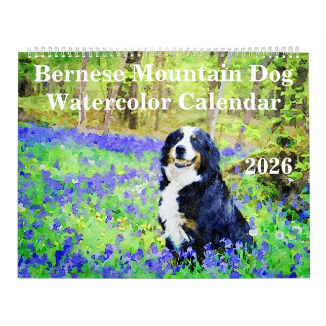 Calendário 2026 Bernese Mountain Dog Mama Lover Owners Gift (Capa)